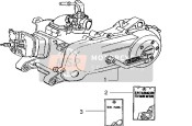 498470, Cylinder Gasket Kit, Piaggio, 2