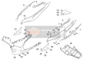 624505000G, Right Lower Rear Side, Piaggio, 1