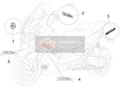 653756, Gilera Naamplaatje, Piaggio, 2