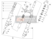 Fourchette/Tube de direction - Unité de roulement de direction