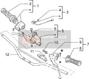 812887, Bremshebel, Piaggio, 2