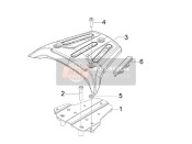 655133, Luggage Carrier Retainer Plate, Piaggio, 0