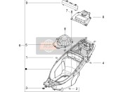 Alloggiamento del casco - Sotto la sella