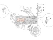 Interruttori del telecomando - Batteria - Corno