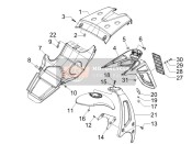 949663, Tail Fairing Closing, Piaggio, 1