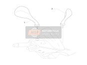 CM073001, Driving Mirror, Piaggio, 3