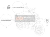 652663, Targhetta "Runner Sp" Dx, Piaggio, 0