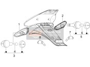 641031, Rear Compl. Right Turn Signal Lamp Sup., Piaggio, 0