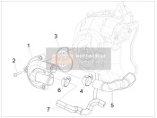 877528, Water Pump Cover, Piaggio, 2