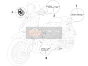 656744, Targhetta (Tourer), Piaggio, 0