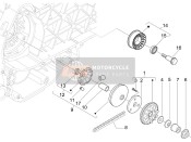 CM144407, Compleet Rol Behuizing, Piaggio, 2