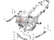 CM174902, Voetsteun Ondersteuning Rechtsaf Kruis Pin, Piaggio, 1