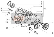 8421005, Rear Wheel Axis Cpl., Piaggio, 2