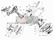 Central Cover - Footrests