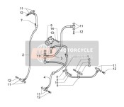 598611, Brake Pipe (Master Cil. R.H.-CALIPER R.H.), Piaggio, 0