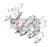 CM014603000C, Rechtsaf Lateraal Flap, Piaggio, 1