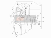 Guante delantero-Caja - Rodilla-Panel de guardia