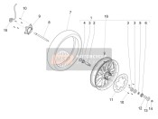 599357, Front Wheel Axle, Piaggio, 2