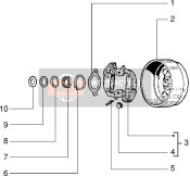 Componenti Parti del mozzo posteriore