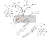 Couverture centrale - Repose-pieds