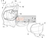 Guante delantero-Caja - Rodilla-Panel de guardia