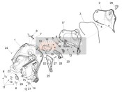 Guante delantero-Caja - Rodilla-Panel de guardia