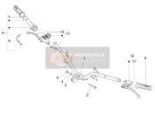 781120, Rear Brake Control Lever, Piaggio, 1