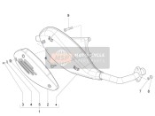 8808745, Silencer Complete With Protection, Piaggio, 0