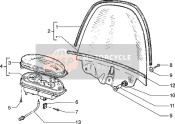 Tachometer (kms)-Windschild