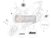 2H001170, Monogramme  "Liberty", Piaggio, 0