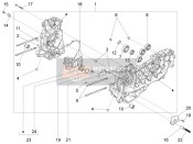 1A000350, Vis M6X25, Piaggio, 2