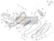 1A003599, Ansaugleitung., Piaggio, 1