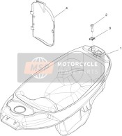 Alloggiamento del casco - Sotto la sella