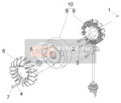 584526, Compleet Rotor (Kokusan), Piaggio, 3