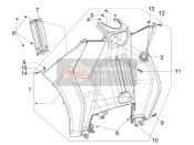 653705000C, Compleet Beenschild Achter Bord, Piaggio, 0