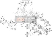 624854, Brake Piping Slider, Piaggio, 1