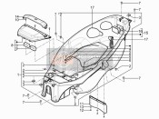 672130, Compleet Helmcompartiment, Piaggio, 0