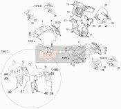 647632, Plaque Pour Garde Boue, Piaggio, 1