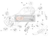 1B001538, Kit Cles + Contact A Cle, Piaggio, 0