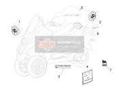 672213, Kit Targhette MP3 Serie Speciale, Piaggio, 0