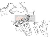 1B001737, Kotflügellappen, Piaggio, 1