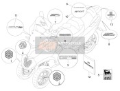 1B001460, MP3 Label, Piaggio, 1