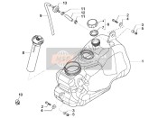 1B001384, Tuyau Reniflard Radiateur, Piaggio, 1