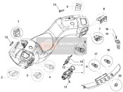 1B002444, Kit Cles + Contact A Cle, Piaggio, 0