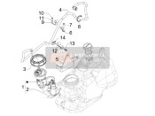 654468, Fuel Pipe Complete With Joints, Piaggio, 1