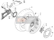 1C002669, Roue Ar. 4.50"X14", Piaggio, 0