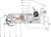 830294, Stator  Ex 293499, Piaggio, 0