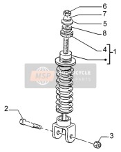 66800700E4, Amortisseur Arriere, Piaggio, 0