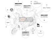 2H003373, Sticker 350S, Piaggio, 1