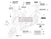 2H004054, S Black Base Plate, Piaggio, 2